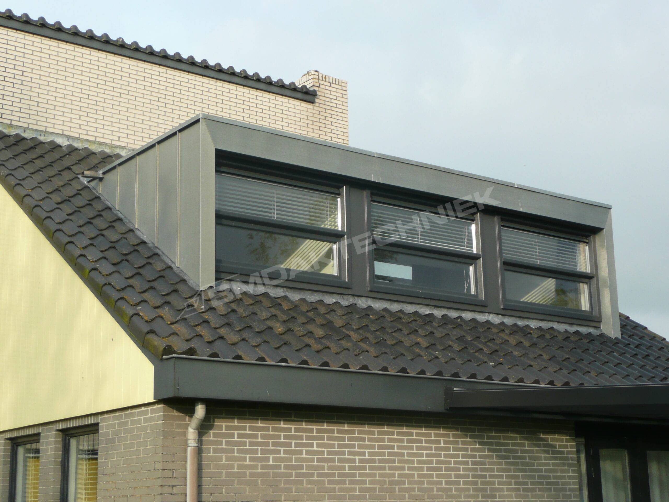 constructie van een dakkapel